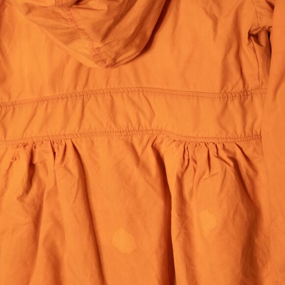 Rebe Hooded Utility Jacket Women's Orange Plaid Size Large Outdoor Gorpcore - Picture 4 of 13